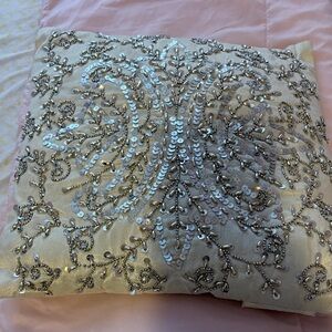 Embellished Sequin Throw Pillow